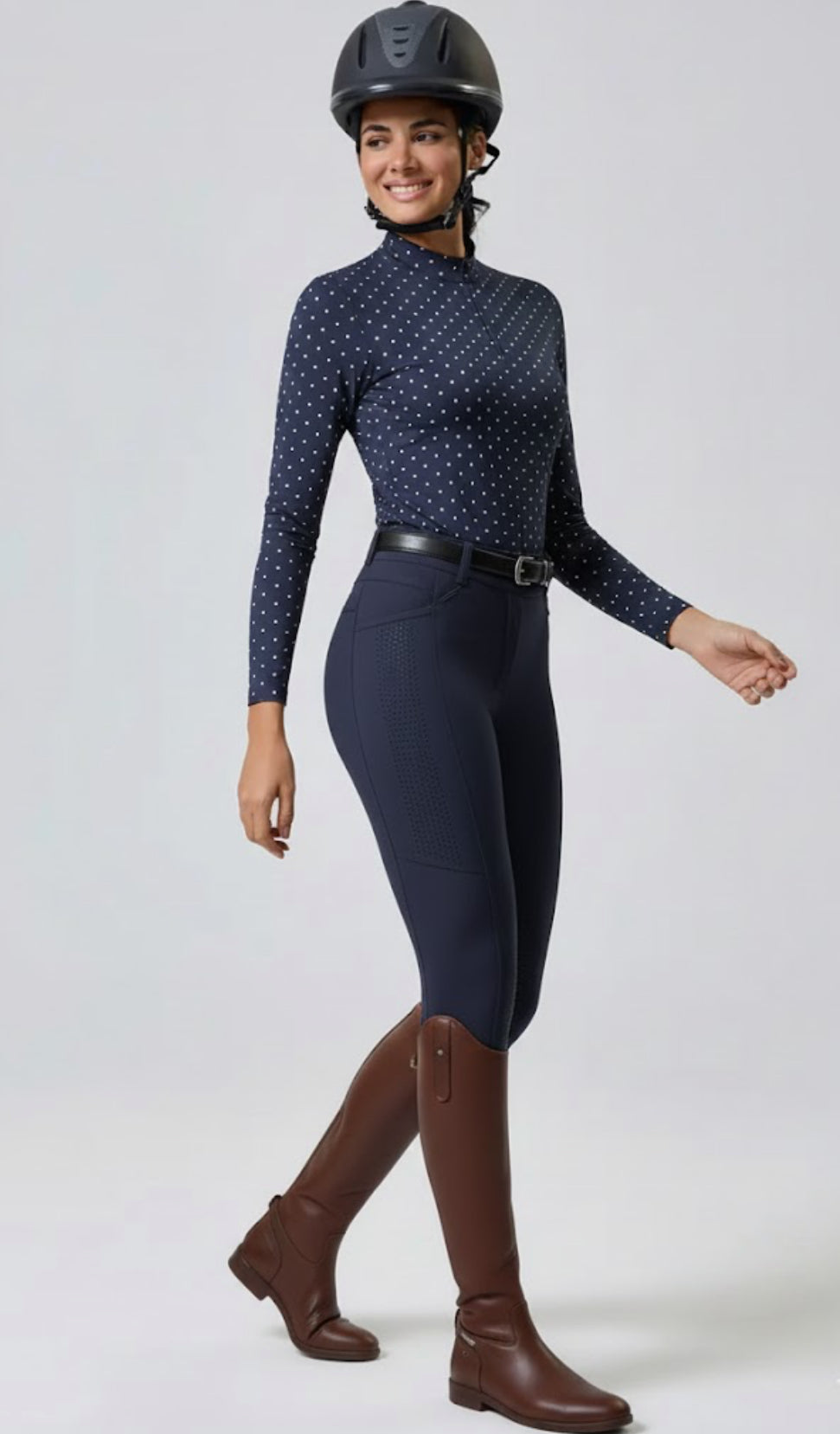 Conjunto camisa Ariat + leggings navy